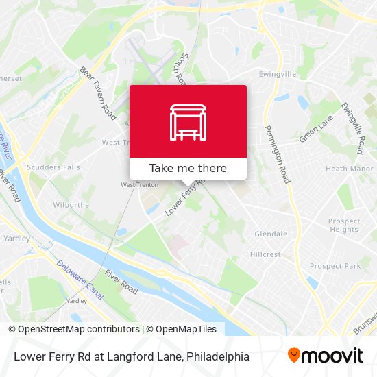 Lower Ferry Rd at Langford Lane map