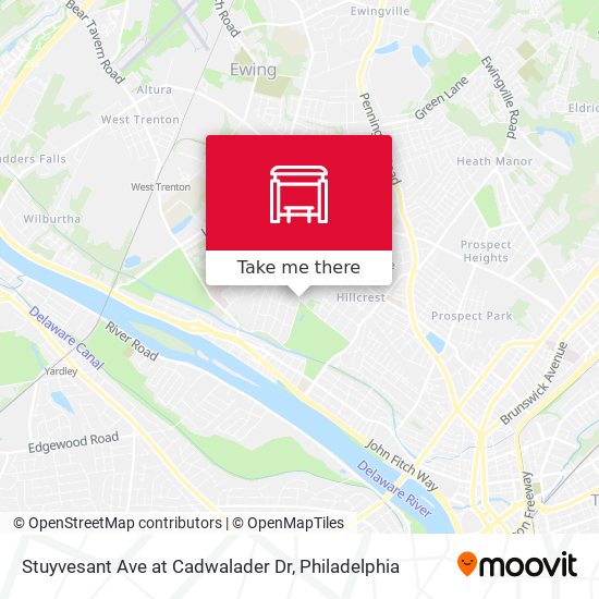 Stuyvesant Ave at Cadwalader Dr map