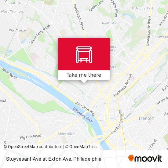 Stuyvesant Ave at Exton Ave map