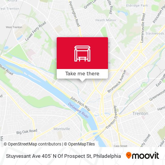 Stuyvesant Ave 405' N Of Prospect St map