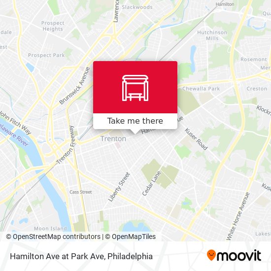 Mapa de Hamilton Ave at Park Ave