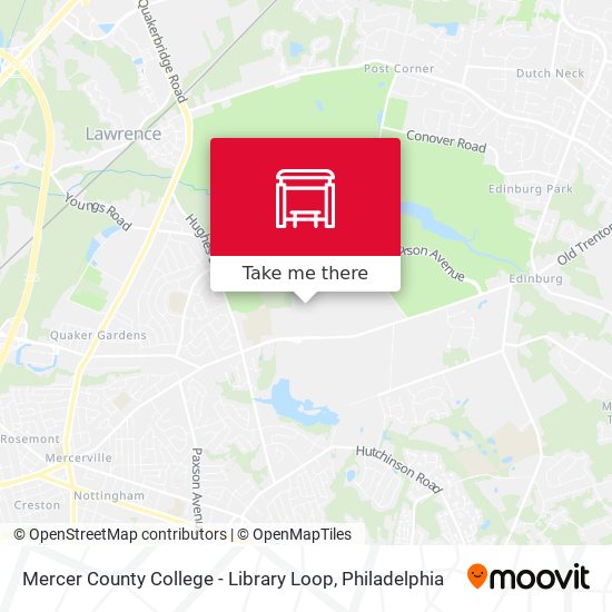 Mapa de Mercer County College - Library Loop