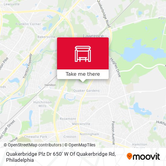 Quakerbridge Plz Dr 650' W Of Quakerbridge Rd map