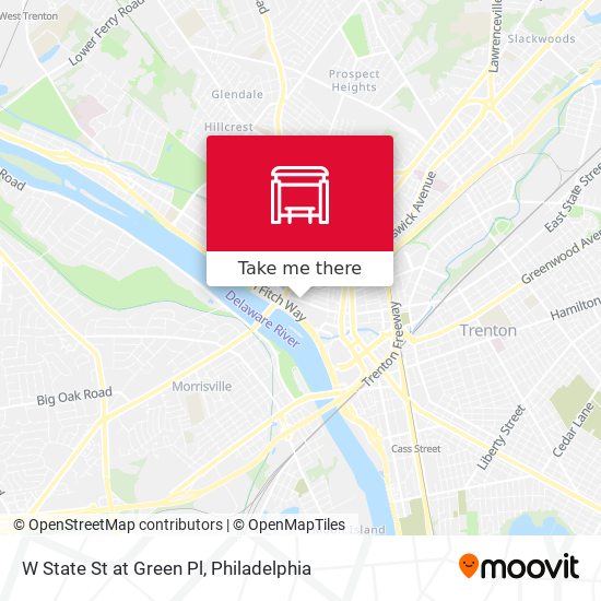 Mapa de W State St at Green Pl