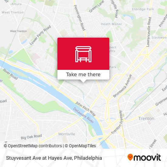 Stuyvesant Ave at Hayes Ave map