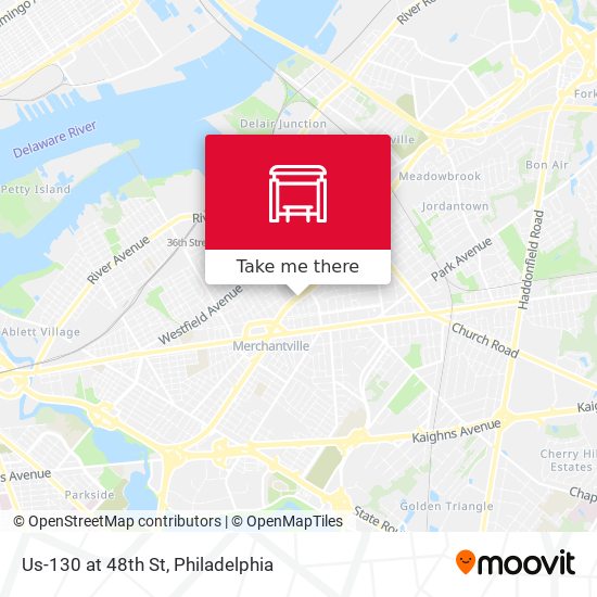 Us-130 at 48th St map