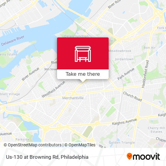 Us-130 at Browning Rd map