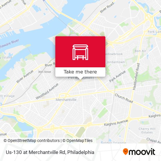Mapa de Us-130 at Merchantville Rd