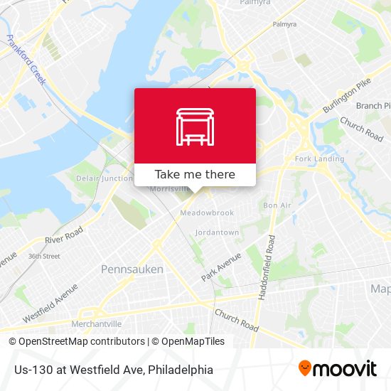Mapa de Us-130 at Westfield Ave