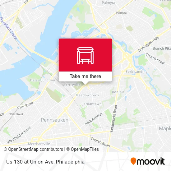 Mapa de Us-130 at Union Ave