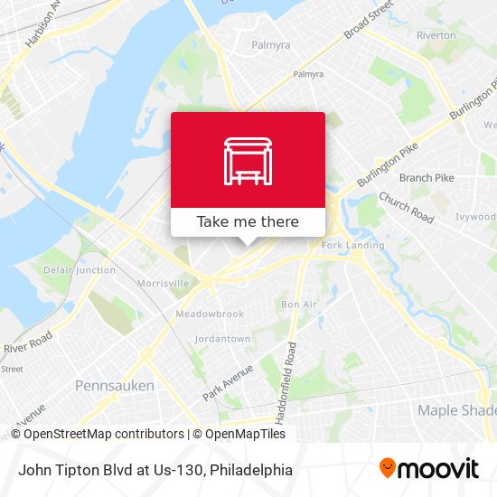John Tipton Blvd at Us-130 map