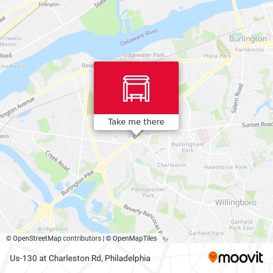 Us-130 at Charleston Rd map