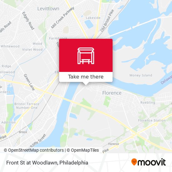 Mapa de Front St at Woodlawn