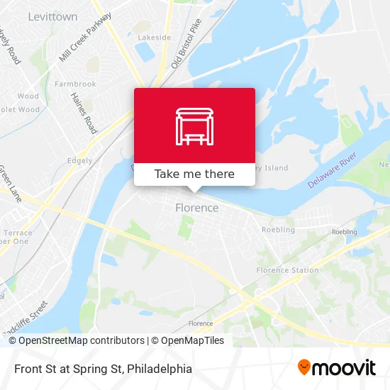 Front St at Spring St map
