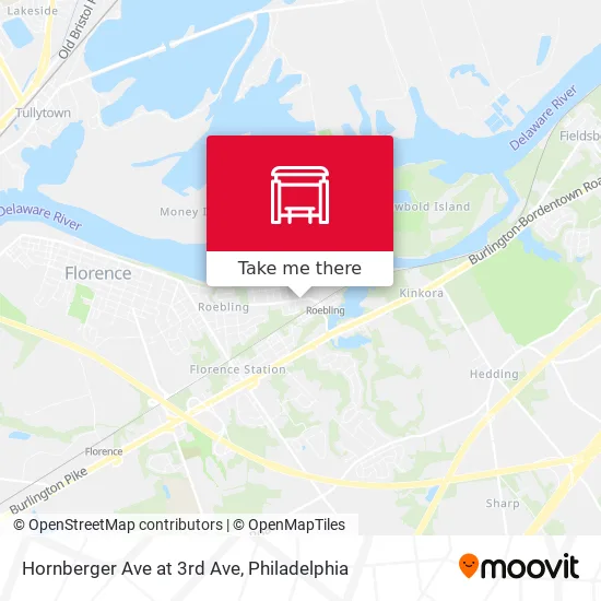 Hornberger Ave at 3rd Ave map