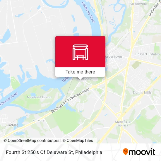 Fourth St 250's Of Delaware St map