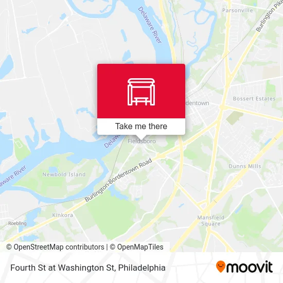 Fourth St at Washington St map