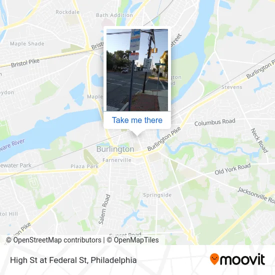 High St at Federal St map