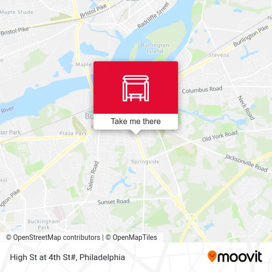 High St at 4th St# map