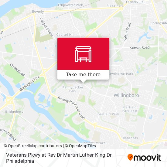 Veterans Pkwy at Rev Dr Martin Luther King Dr map