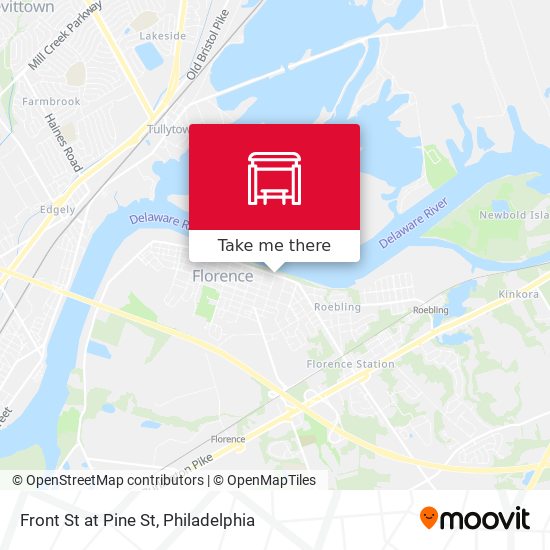 Front St at Pine St map