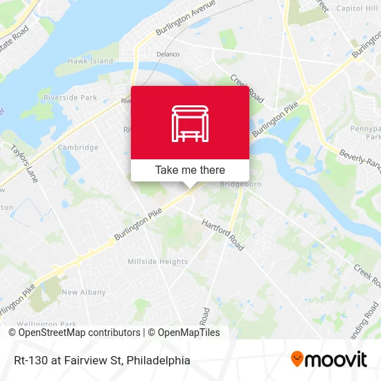 Rt-130 at Fairview St map