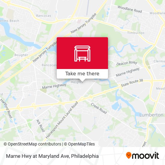 Marne Hwy at Maryland Ave map