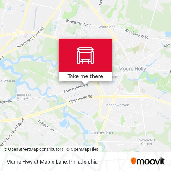 Mapa de Marne Hwy at Maple Lane