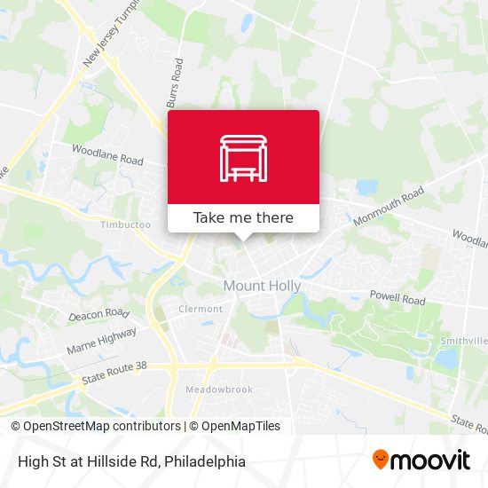 Mapa de High St at Hillside Rd