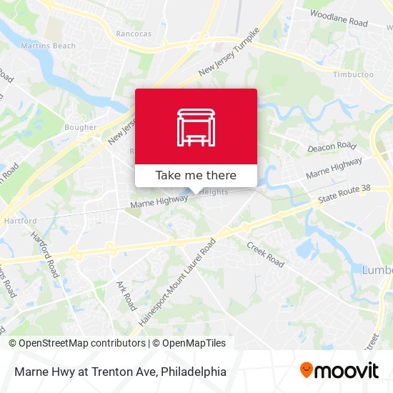 Marne Hwy at Trenton Ave map