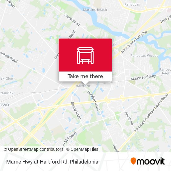 Marne Hwy at Hartford Rd map
