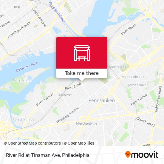 River Rd at Tinsman Ave map