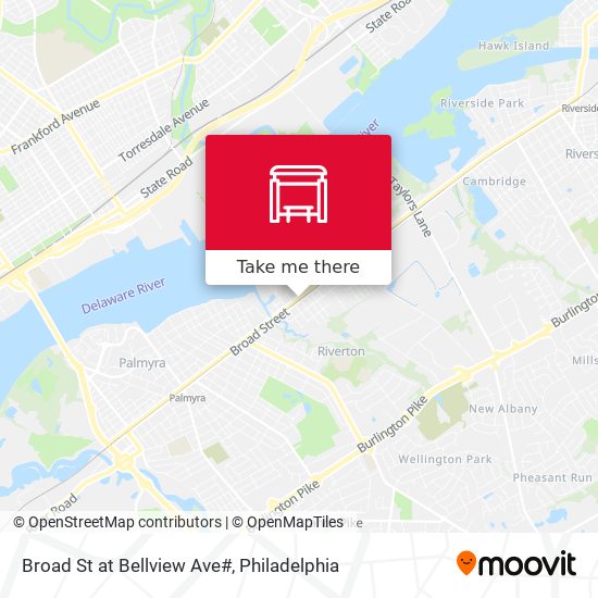 Broad St at Bellview Ave# map