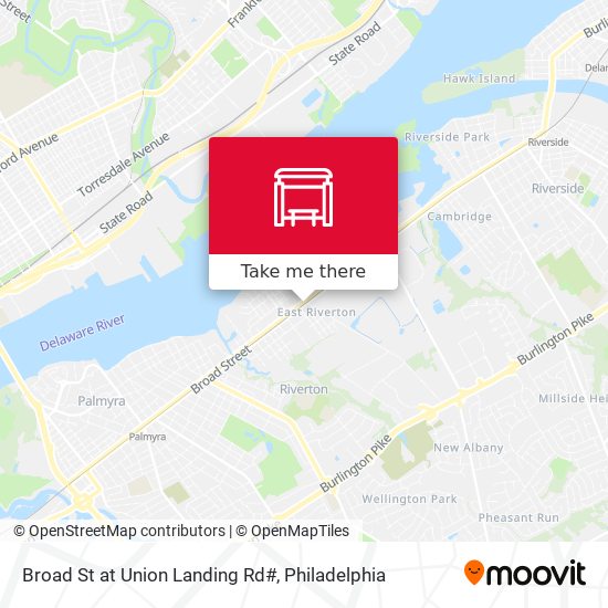 Broad St at Union Landing Rd# map