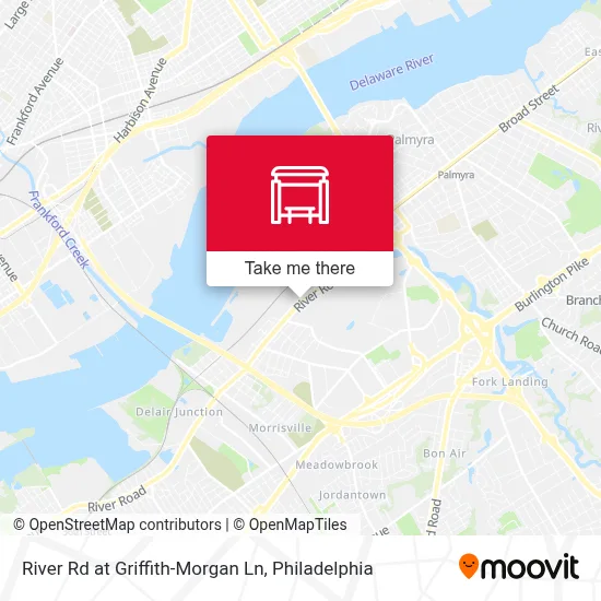 River Rd at Griffith-Morgan Ln map