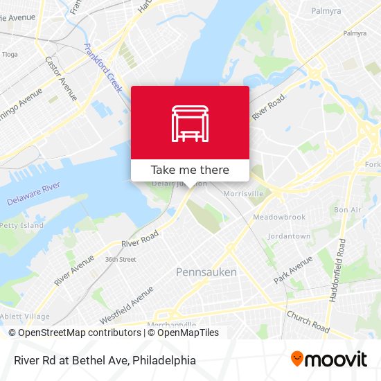 River Rd at Bethel Ave map