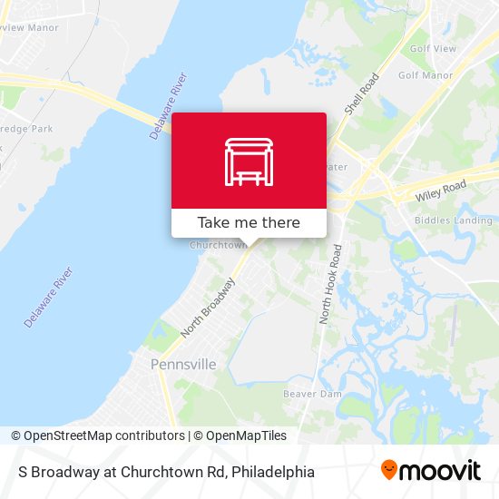 Mapa de S Broadway at Churchtown Rd