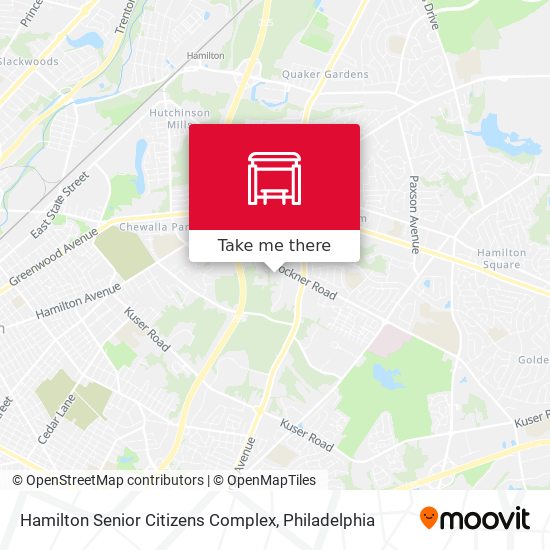 Hamilton Senior Citizens Complex map