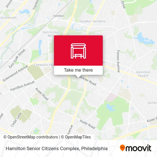 Hamilton Senior Citizens Complex map