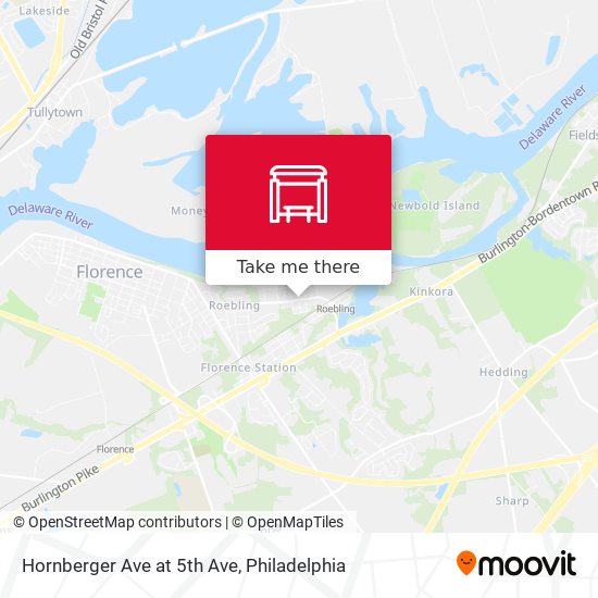 Hornberger Ave at 5th Ave map
