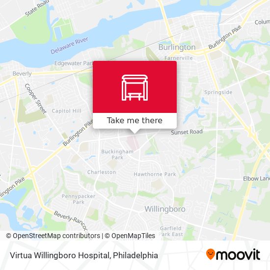 Mapa de Virtua Willingboro Hospital