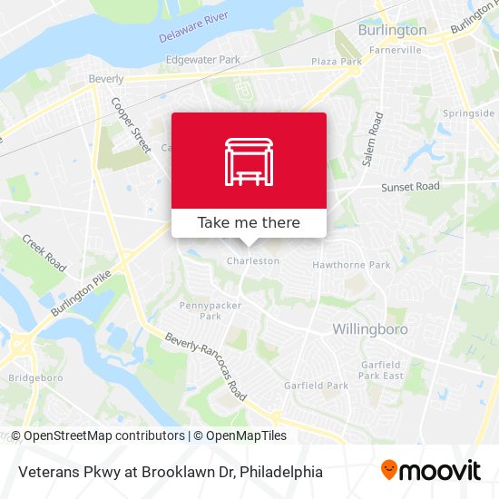 Veterans Pkwy at Brooklawn Dr map