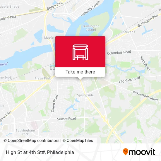 High St at 4th St# map