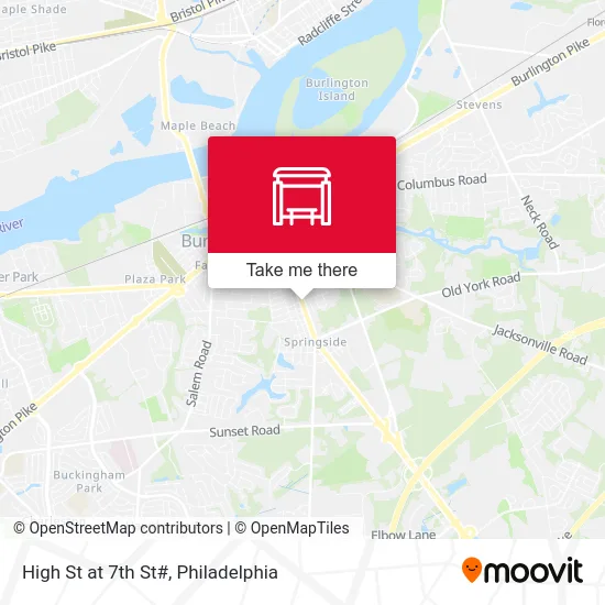 High St at 7th St# map