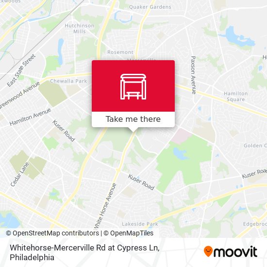Whitehorse-Mercerville Rd at Cypress Ln map
