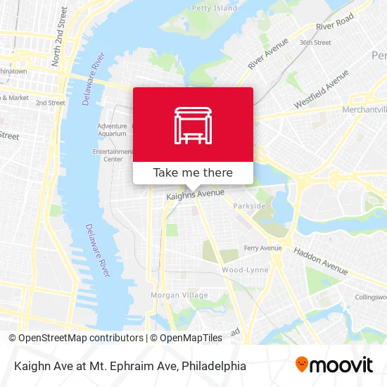 Kaighn Ave at Mt. Ephraim Ave map