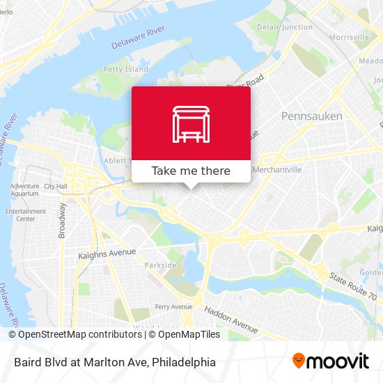 Baird Blvd at Marlton Ave map