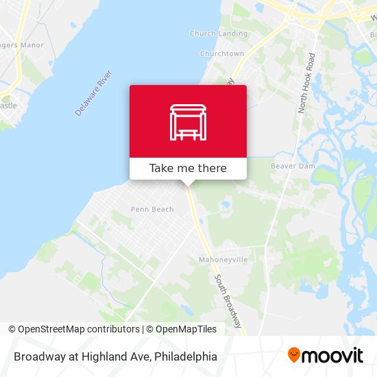 Mapa de Broadway at Highland Ave