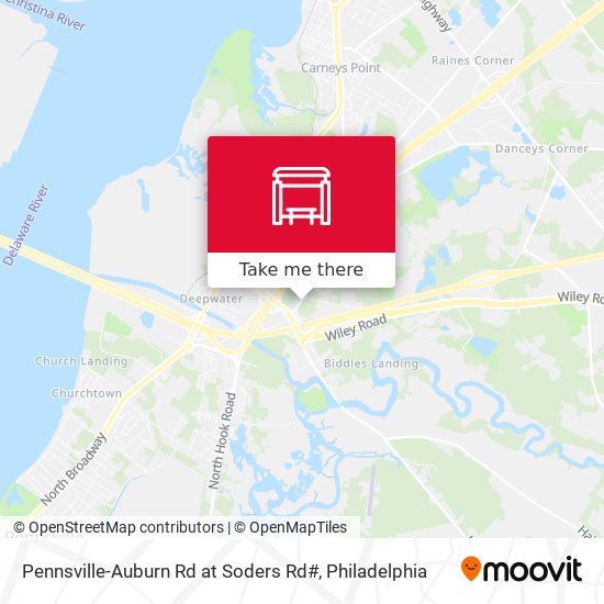 Mapa de Pennsville-Auburn Rd at Soders Rd#