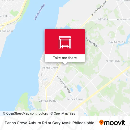 Penns Grove Auburn Rd at Gary Ave# map